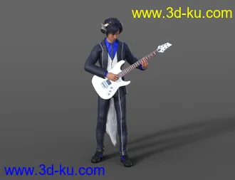 3D打印模型Guitar Animations for Genesis 8.1 Male and Kota 8.1的图片