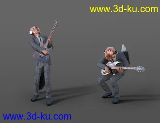 3D打印模型Guitar Animations for Genesis 8.1 Male and Kota 8.1的图片