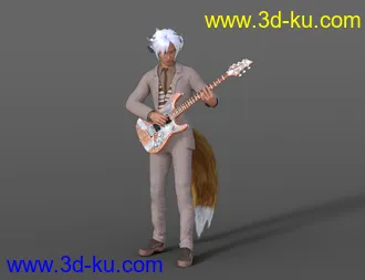 3D打印模型Guitar Animations for Genesis 8.1 Male and Kota 8.1的图片