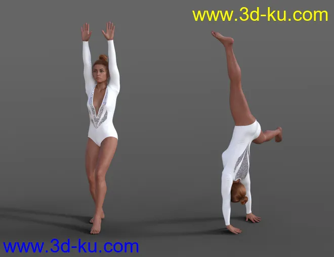 Gymnastic Animations for Genesis 8模型的图片2