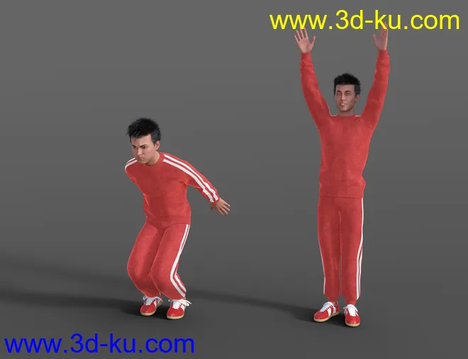 Gymnastic Animations for Genesis 8模型的图片3