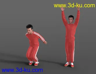 3D打印模型Gymnastic Animations for Genesis 8的图片