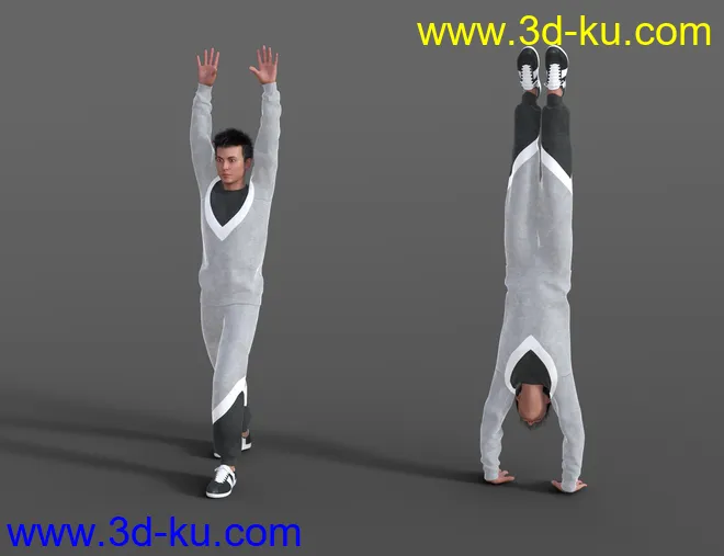 Gymnastic Animations for Genesis 8模型的图片4
