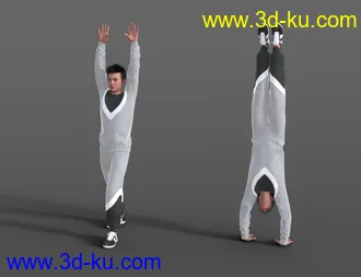 3D打印模型Gymnastic Animations for Genesis 8的图片
