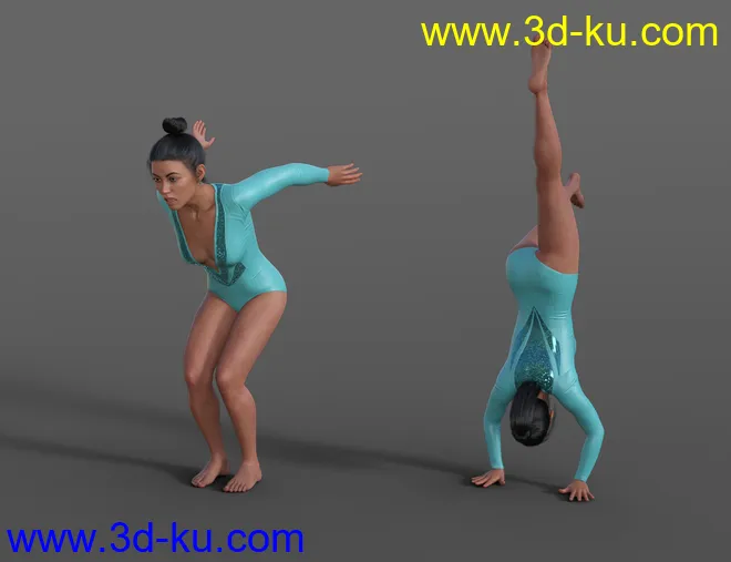 Gymnastic Animations for Genesis 8模型的图片6