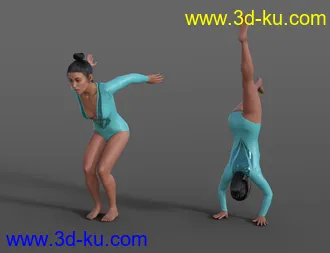 3D打印模型Gymnastic Animations for Genesis 8的图片