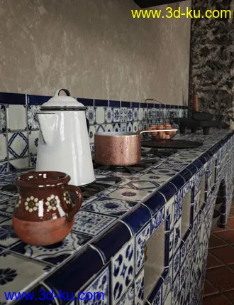 Hacienda Kitchen模型的图片5