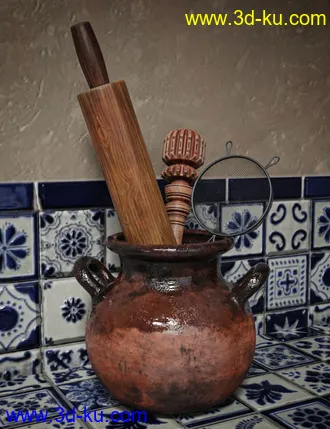 3D打印模型Hacienda Kitchen的图片