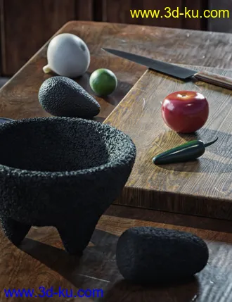 3D打印模型Hacienda Kitchen的图片