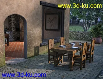 3D打印模型Hacienda Kitchen的图片