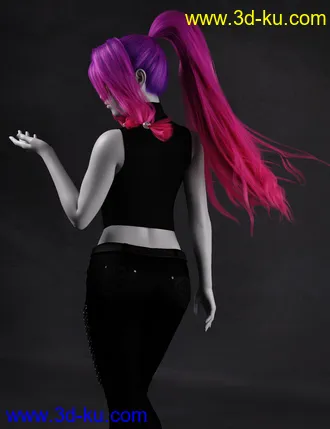 3D打印模型Haiku Hair for Genesis 8 and 8.1 Females的图片