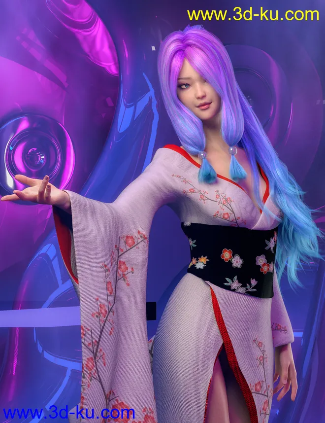 Haiku Hair for Genesis 8 and 8.1 Females模型的图片3