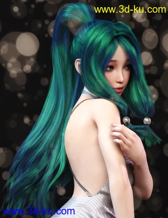 3D打印模型Haiku Hair for Genesis 8 and 8.1 Females的图片