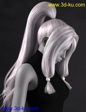 3D打印模型Haiku Hair for Genesis 8 and 8.1 Females的图片