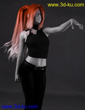 3D打印模型Haiku Hair for Genesis 8 and 8.1 Females的图片
