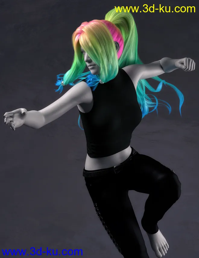 Haiku Hair for Genesis 8 and 8.1 Females模型的图片11