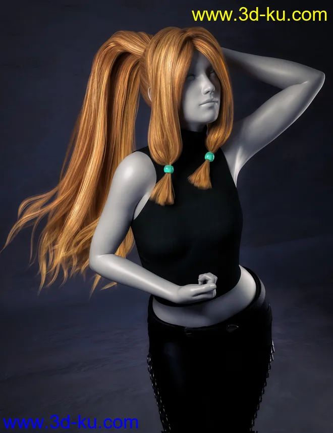 Haiku Hair for Genesis 8 and 8.1 Females模型的图片12