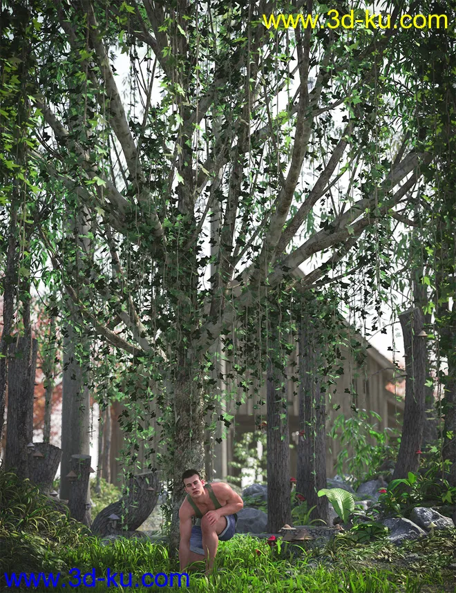 Hanging Vines - Ivy Plants模型的图片3