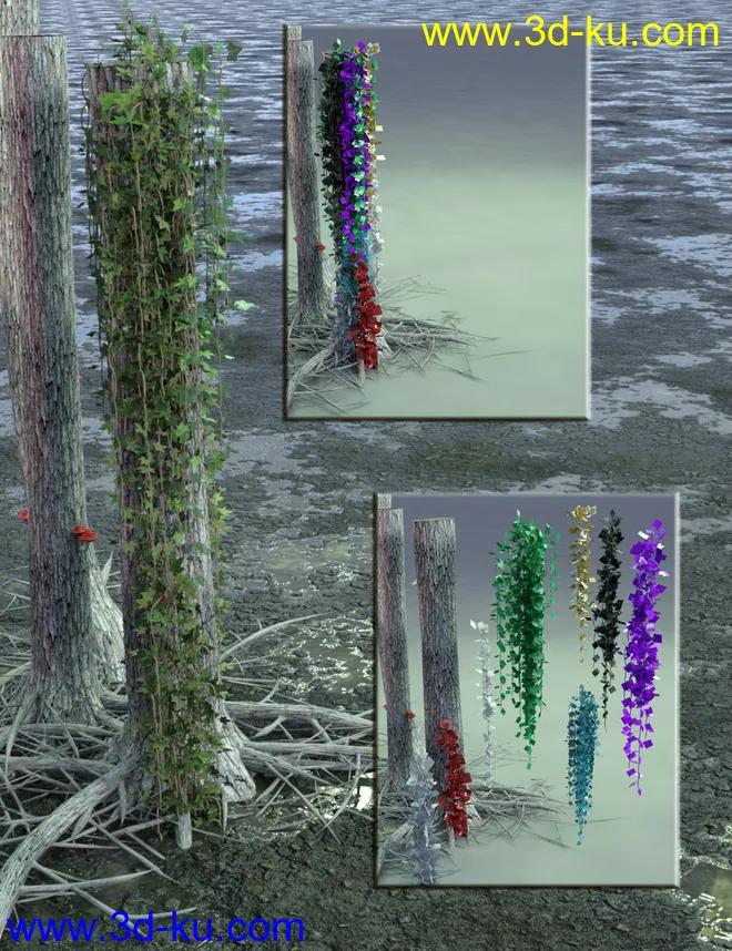 Hanging Vines - Ivy Plants模型的图片4
