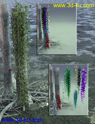 3D打印模型Hanging Vines - Ivy Plants的图片