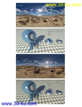 3D打印模型HDRI Cloudy Skies III的图片
