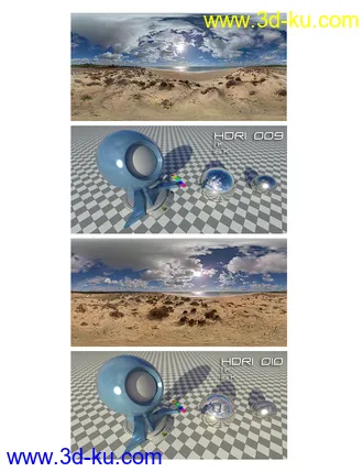 3D打印模型HDRI Cloudy Skies III的图片