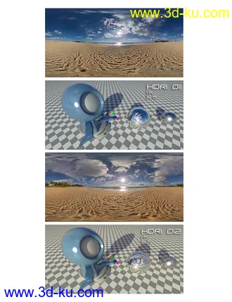 3D打印模型HDRI Cloudy Skies III的图片