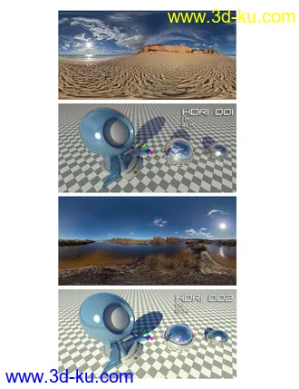 3D打印模型HDRI Cloudy Skies III的图片