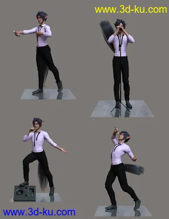 3D打印模型He is a Star Hierarchical Poses for Kota 8.1的图片