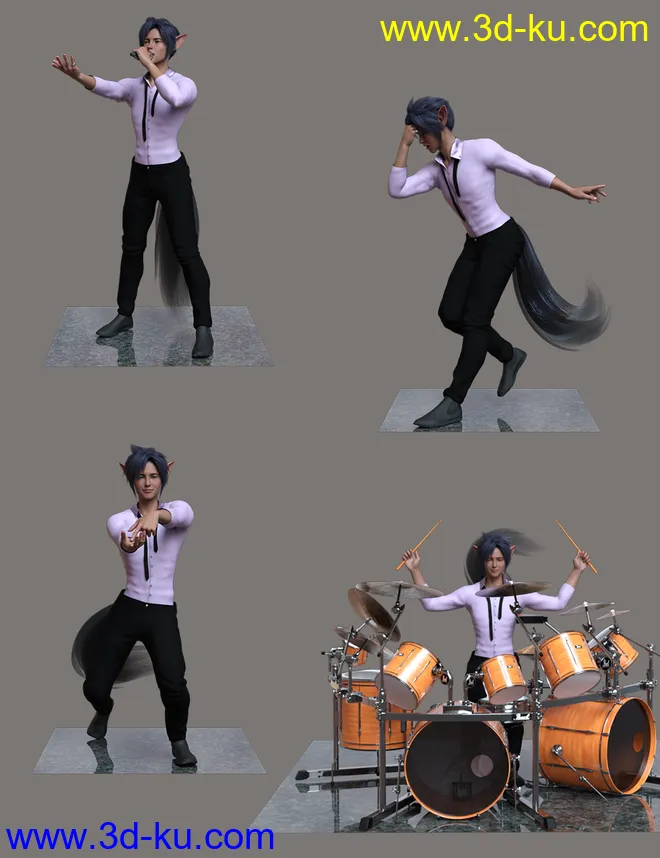 He is a Star Hierarchical Poses for Kota 8.1模型的图片8