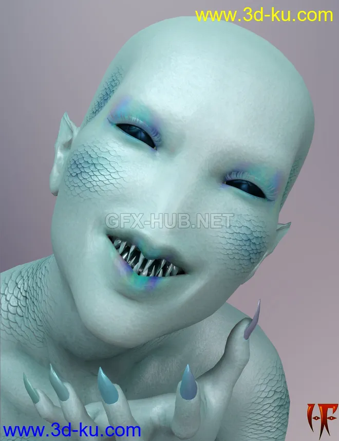 HF Tethys for Genesis 8 Female模型的图片1