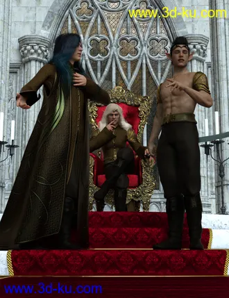 3D打印模型High Elf Poses for Genesis 8 and Genesis 8.1 Male的图片
