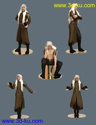 3D打印模型High Elf Poses for Genesis 8 and Genesis 8.1 Male的图片