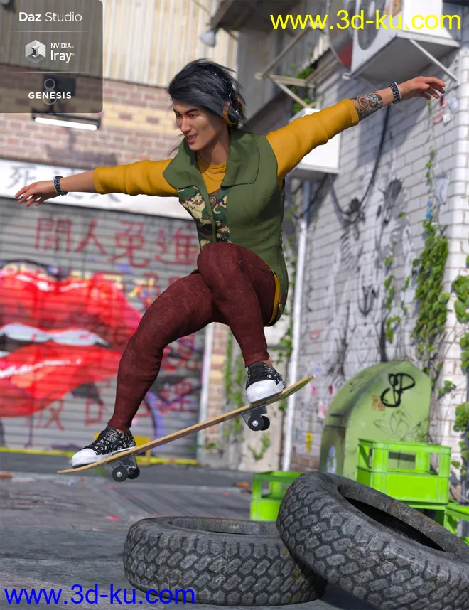 Hippusuta Outfit Textures模型的图片4