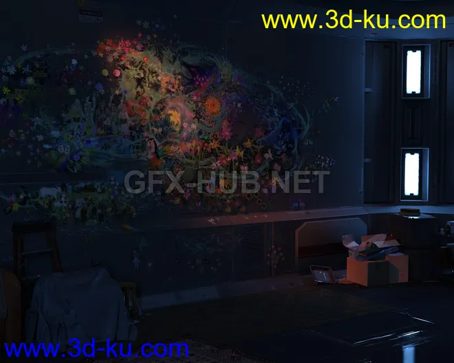 Hojo Lab - Aerith's Room for Daz3d模型的图片1