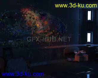 3D打印模型Hojo Lab - Aerith's Room for Daz3d的图片