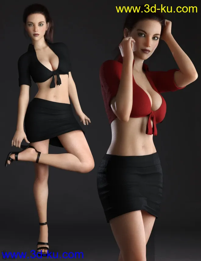 Home Office Outfit for Genesis 8 Females模型的图片2