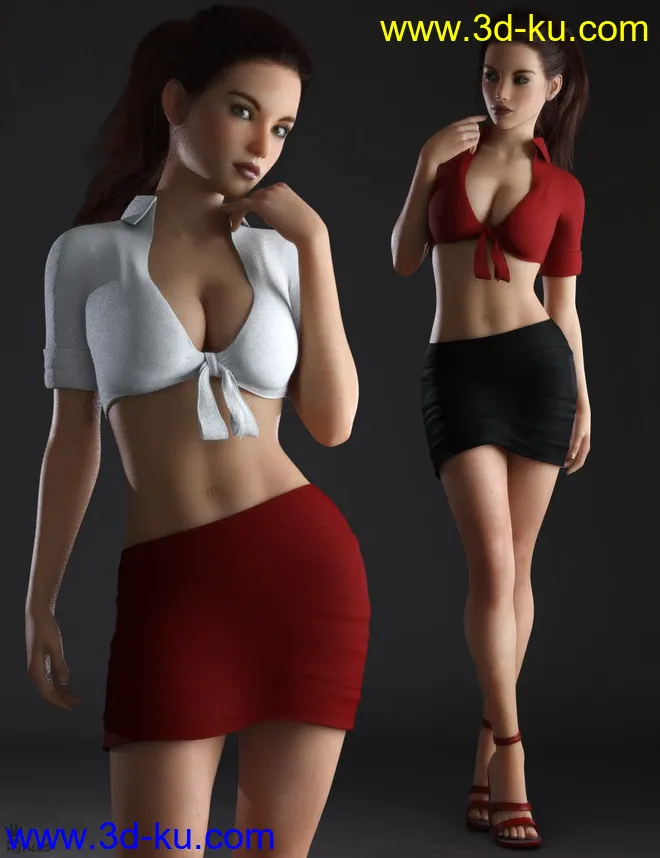 Home Office Outfit for Genesis 8 Females模型的图片3