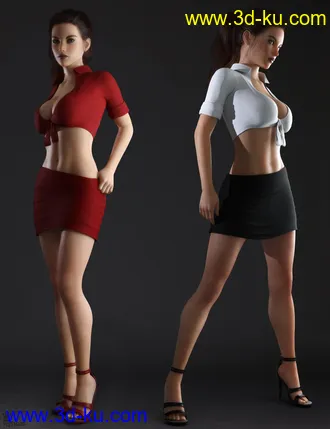 3D打印模型Home Office Outfit for Genesis 8 Females的图片