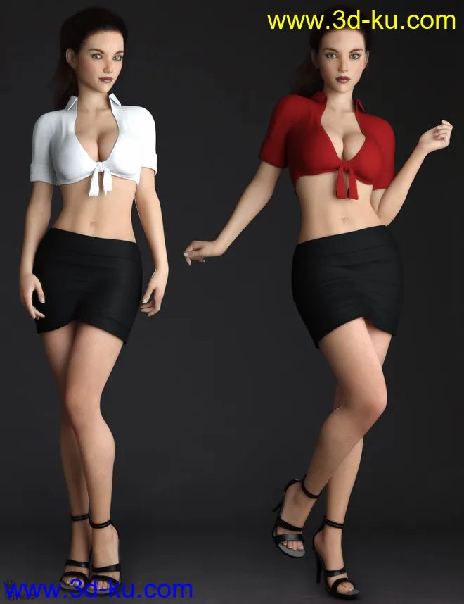 Home Office Outfit for Genesis 8 Females模型的图片6
