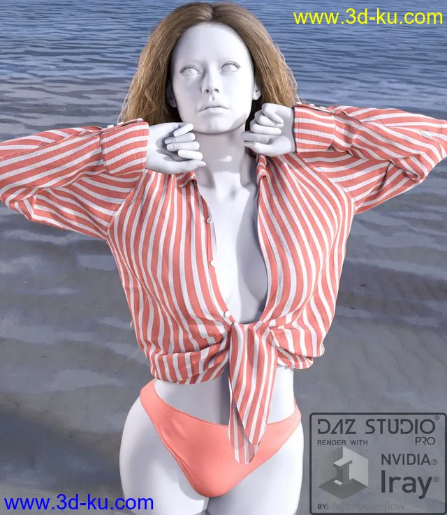 Hot Day dForce outfit for Genesis 8 Female Genesis 8.1 Females模型的图片1