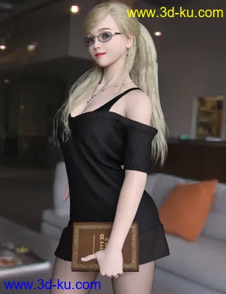 3D打印模型HS dForce Lurys Sweater for Genesis 8.1 Female的图片