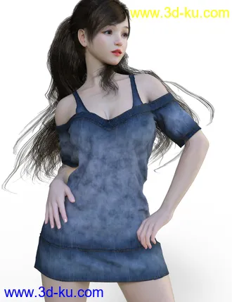 3D打印模型HS dForce Lurys Sweater for Genesis 8.1 Female的图片