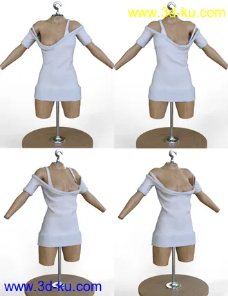 3D打印模型HS dForce Lurys Sweater for Genesis 8.1 Female的图片