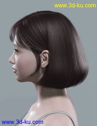 3D打印模型HY Bob Hair for Genesis 8 and 8.1 Females的图片