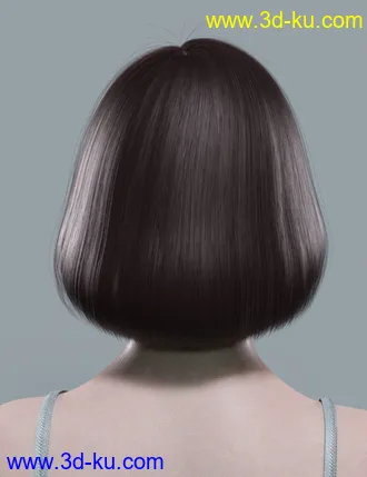 3D打印模型HY Bob Hair for Genesis 8 and 8.1 Females的图片