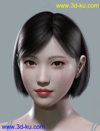 3D打印模型HY Bob Hair for Genesis 8 and 8.1 Females的图片