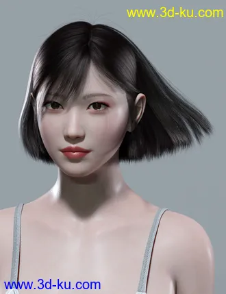 3D打印模型HY Bob Hair for Genesis 8 and 8.1 Females的图片