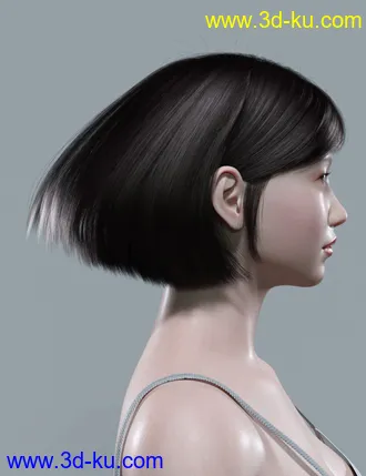 3D打印模型HY Bob Hair for Genesis 8 and 8.1 Females的图片