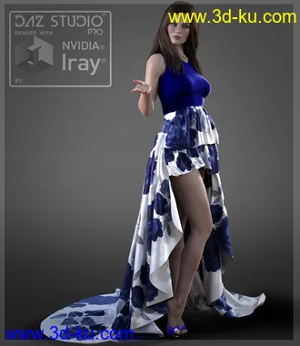 3D打印模型I like it dForce Dress for G8F的图片